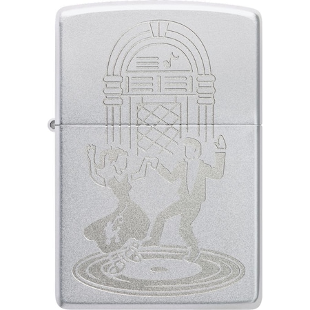 Zippo 2024 Zippo 205 Vintage Dance Design, Satin Chrome ZIP-48728